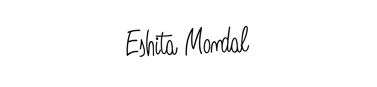 Eshita Mondal stylish signature style. Best Handwritten Sign (Angelique-Rose-font-FFP) for my name. Handwritten Signature Collection Ideas for my name Eshita Mondal. Eshita Mondal signature style 5 images and pictures png