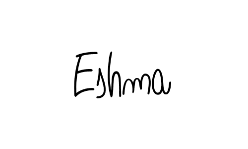 Eshma stylish signature style. Best Handwritten Sign (Angelique-Rose-font-FFP) for my name. Handwritten Signature Collection Ideas for my name Eshma. Eshma signature style 5 images and pictures png