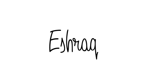 How to make Eshraq name signature. Use Angelique-Rose-font-FFP style for creating short signs online. This is the latest handwritten sign. Eshraq signature style 5 images and pictures png