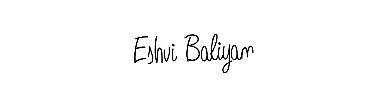 How to Draw Eshvi Baliyan signature style? Angelique-Rose-font-FFP is a latest design signature styles for name Eshvi Baliyan. Eshvi Baliyan signature style 5 images and pictures png