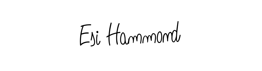 Make a beautiful signature design for name Esi Hammond. With this signature (Angelique-Rose-font-FFP) style, you can create a handwritten signature for free. Esi Hammond signature style 5 images and pictures png