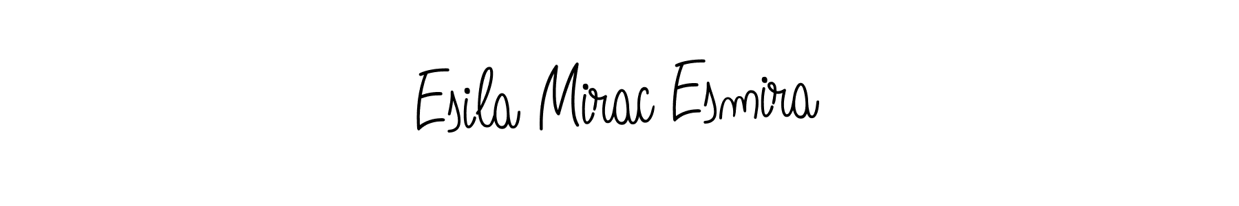 How to Draw Esila Mirac Esmira signature style? Angelique-Rose-font-FFP is a latest design signature styles for name Esila Mirac Esmira. Esila Mirac Esmira signature style 5 images and pictures png