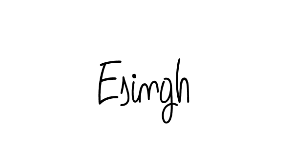 The best way (Angelique-Rose-font-FFP) to make a short signature is to pick only two or three words in your name. The name Esingh include a total of six letters. For converting this name. Esingh signature style 5 images and pictures png