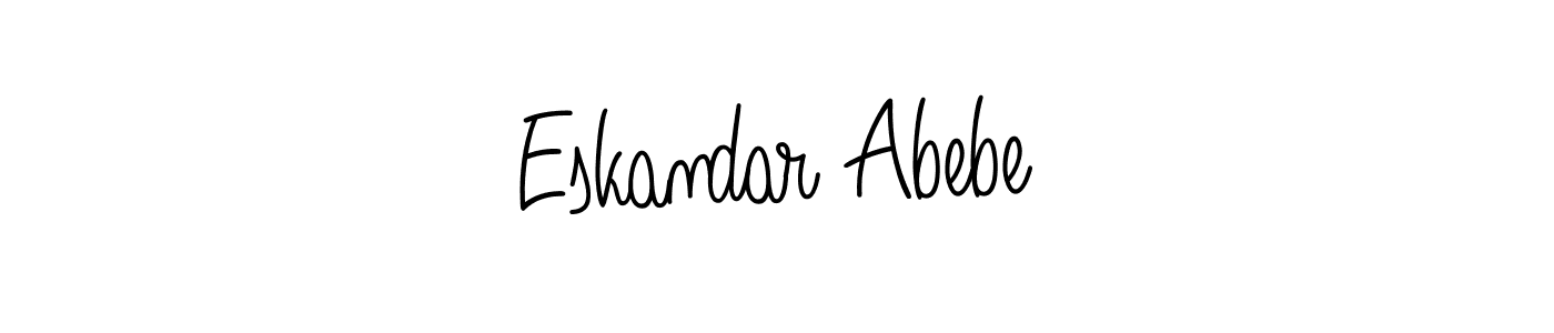 Angelique-Rose-font-FFP is a professional signature style that is perfect for those who want to add a touch of class to their signature. It is also a great choice for those who want to make their signature more unique. Get Eskandar Abebe name to fancy signature for free. Eskandar Abebe signature style 5 images and pictures png