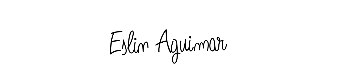 Also we have Eslin Aguimar name is the best signature style. Create professional handwritten signature collection using Angelique-Rose-font-FFP autograph style. Eslin Aguimar signature style 5 images and pictures png