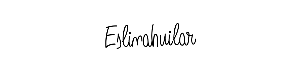 Angelique-Rose-font-FFP is a professional signature style that is perfect for those who want to add a touch of class to their signature. It is also a great choice for those who want to make their signature more unique. Get Eslinahuilar name to fancy signature for free. Eslinahuilar signature style 5 images and pictures png