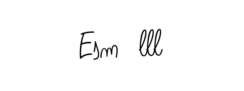 How to Draw Esmēlll signature style? Angelique-Rose-font-FFP is a latest design signature styles for name Esmēlll. Esmēlll signature style 5 images and pictures png