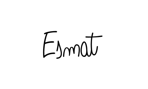 if you are searching for the best signature style for your name Esmat. so please give up your signature search. here we have designed multiple signature styles  using Angelique-Rose-font-FFP. Esmat signature style 5 images and pictures png