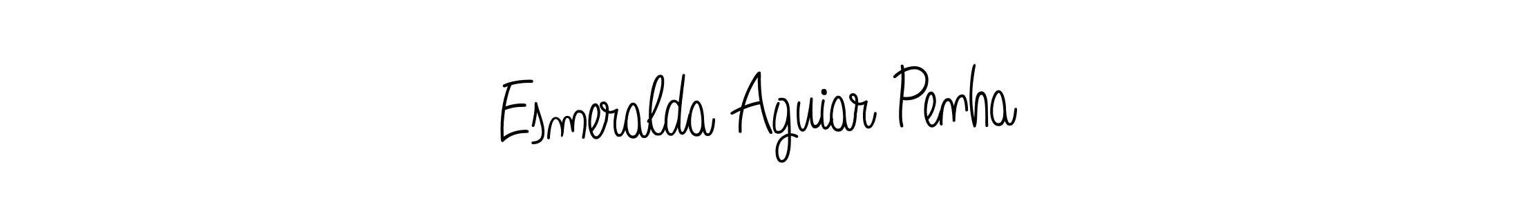 This is the best signature style for the Esmeralda Aguiar Penha name. Also you like these signature font (Angelique-Rose-font-FFP). Mix name signature. Esmeralda Aguiar Penha signature style 5 images and pictures png