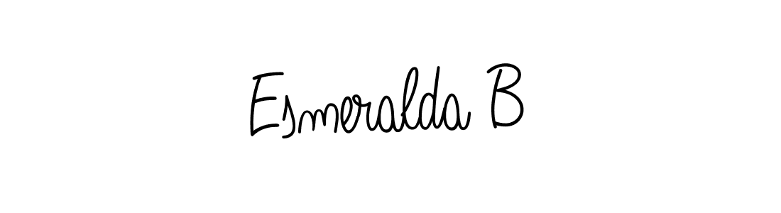 Also You can easily find your signature by using the search form. We will create Esmeralda B name handwritten signature images for you free of cost using Angelique-Rose-font-FFP sign style. Esmeralda B signature style 5 images and pictures png