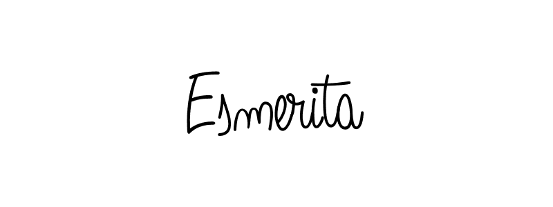 Also You can easily find your signature by using the search form. We will create Esmerita name handwritten signature images for you free of cost using Angelique-Rose-font-FFP sign style. Esmerita signature style 5 images and pictures png