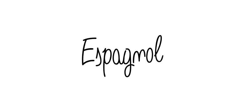 How to make Espagnol name signature. Use Angelique-Rose-font-FFP style for creating short signs online. This is the latest handwritten sign. Espagnol signature style 5 images and pictures png