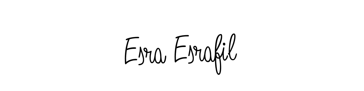 How to make Esra Esrafil name signature. Use Angelique-Rose-font-FFP style for creating short signs online. This is the latest handwritten sign. Esra Esrafil signature style 5 images and pictures png