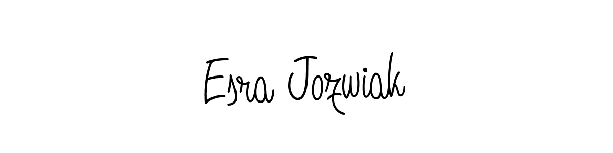 How to Draw Esra Jozwiak signature style? Angelique-Rose-font-FFP is a latest design signature styles for name Esra Jozwiak. Esra Jozwiak signature style 5 images and pictures png