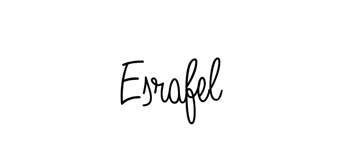You should practise on your own different ways (Angelique-Rose-font-FFP) to write your name (Esrafel) in signature. don't let someone else do it for you. Esrafel signature style 5 images and pictures png