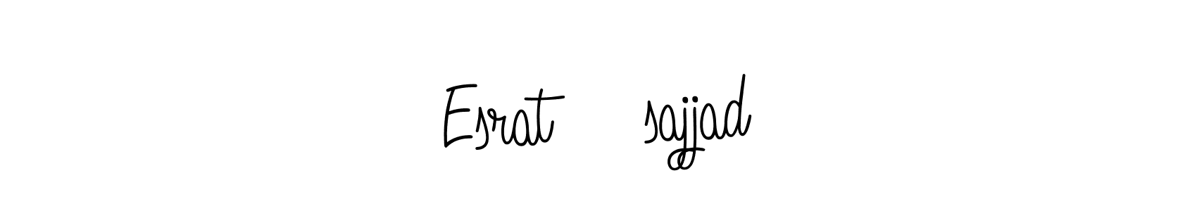 You should practise on your own different ways (Angelique-Rose-font-FFP) to write your name (Esrat❤️sajjad) in signature. don't let someone else do it for you. Esrat❤️sajjad signature style 5 images and pictures png