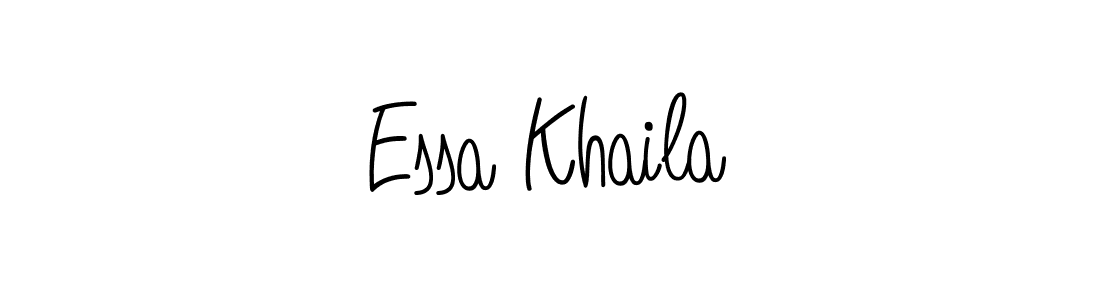 Create a beautiful signature design for name Essa Khaila. With this signature (Angelique-Rose-font-FFP) fonts, you can make a handwritten signature for free. Essa Khaila signature style 5 images and pictures png