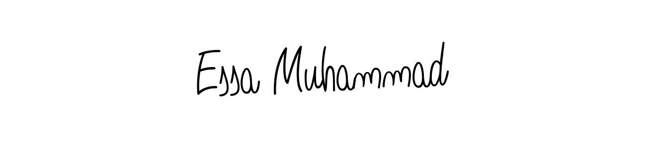 Best and Professional Signature Style for Essa Muhammad. Angelique-Rose-font-FFP Best Signature Style Collection. Essa Muhammad signature style 5 images and pictures png