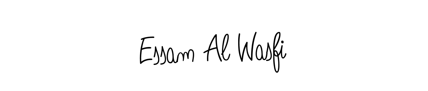 if you are searching for the best signature style for your name Essam Al Wasfi. so please give up your signature search. here we have designed multiple signature styles  using Angelique-Rose-font-FFP. Essam Al Wasfi signature style 5 images and pictures png
