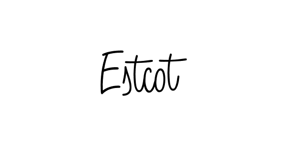 Estcot stylish signature style. Best Handwritten Sign (Angelique-Rose-font-FFP) for my name. Handwritten Signature Collection Ideas for my name Estcot. Estcot signature style 5 images and pictures png