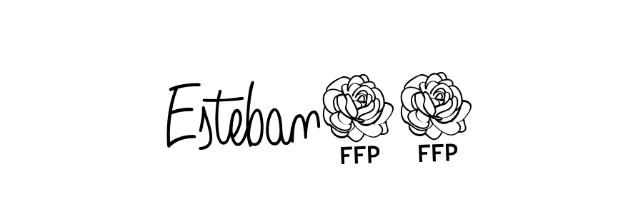 Design your own signature with our free online signature maker. With this signature software, you can create a handwritten (Angelique-Rose-font-FFP) signature for name Esteban20. Esteban20 signature style 5 images and pictures png