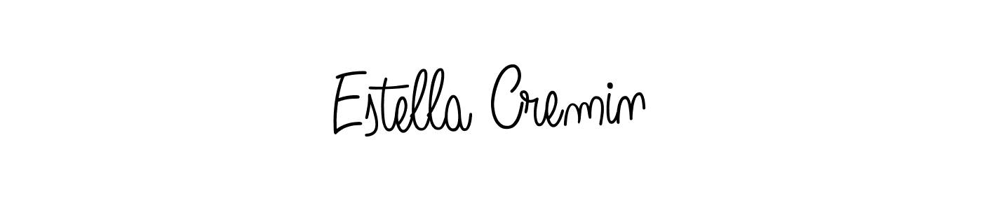 Make a beautiful signature design for name Estella Cremin. With this signature (Angelique-Rose-font-FFP) style, you can create a handwritten signature for free. Estella Cremin signature style 5 images and pictures png