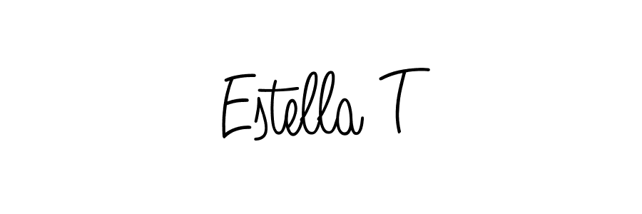 if you are searching for the best signature style for your name Estella T. so please give up your signature search. here we have designed multiple signature styles  using Angelique-Rose-font-FFP. Estella T signature style 5 images and pictures png