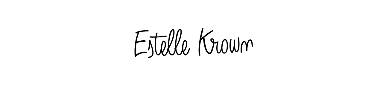 Also we have Estelle Krown name is the best signature style. Create professional handwritten signature collection using Angelique-Rose-font-FFP autograph style. Estelle Krown signature style 5 images and pictures png