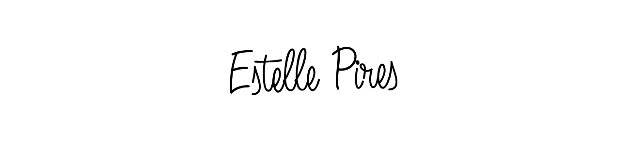 How to make Estelle Pires signature? Angelique-Rose-font-FFP is a professional autograph style. Create handwritten signature for Estelle Pires name. Estelle Pires signature style 5 images and pictures png