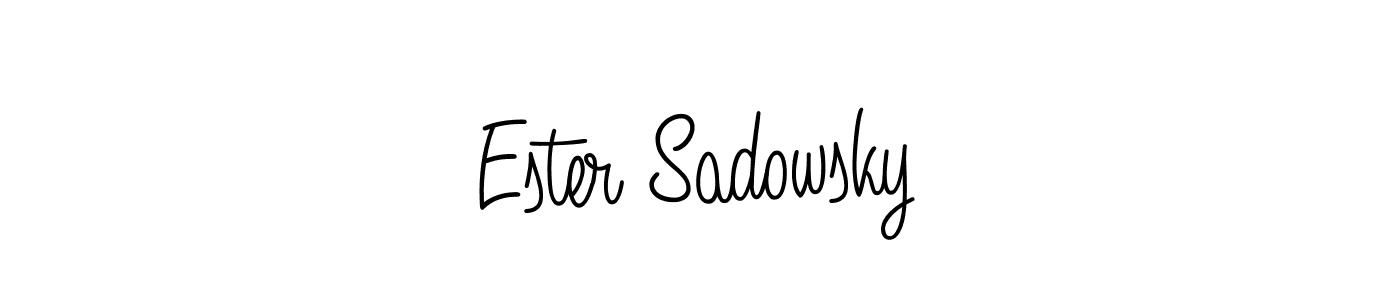 Make a beautiful signature design for name Ester Sadowsky. With this signature (Angelique-Rose-font-FFP) style, you can create a handwritten signature for free. Ester Sadowsky signature style 5 images and pictures png