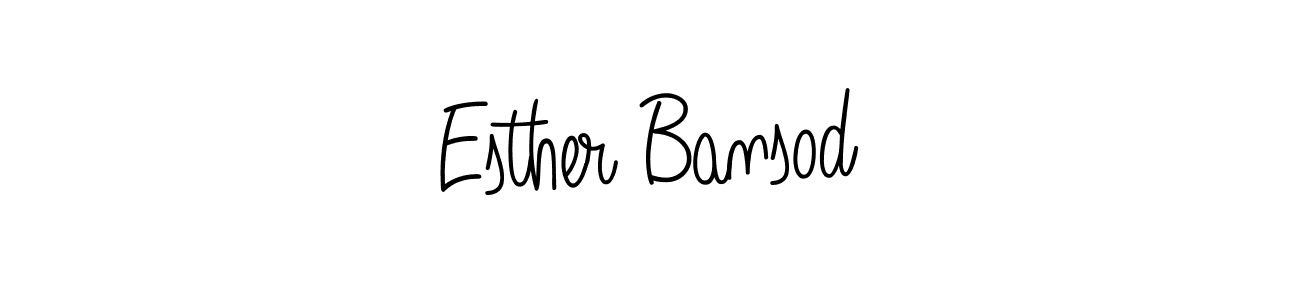 How to make Esther Bansod signature? Angelique-Rose-font-FFP is a professional autograph style. Create handwritten signature for Esther Bansod name. Esther Bansod signature style 5 images and pictures png