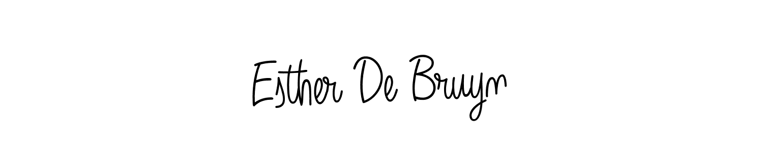 Design your own signature with our free online signature maker. With this signature software, you can create a handwritten (Angelique-Rose-font-FFP) signature for name Esther De Bruyn. Esther De Bruyn signature style 5 images and pictures png