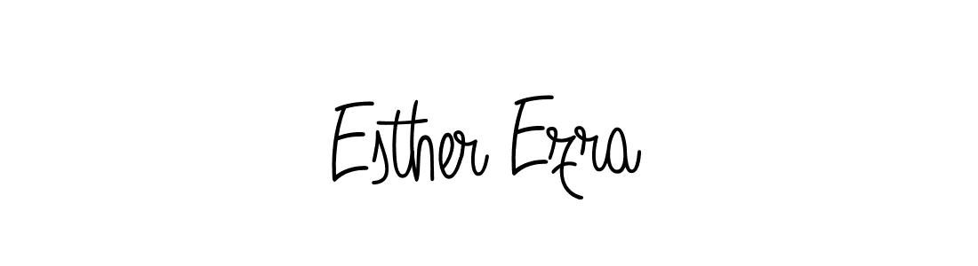 How to make Esther Ezra name signature. Use Angelique-Rose-font-FFP style for creating short signs online. This is the latest handwritten sign. Esther Ezra signature style 5 images and pictures png