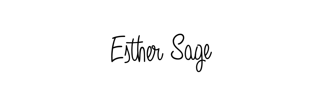 Esther Sage stylish signature style. Best Handwritten Sign (Angelique-Rose-font-FFP) for my name. Handwritten Signature Collection Ideas for my name Esther Sage. Esther Sage signature style 5 images and pictures png