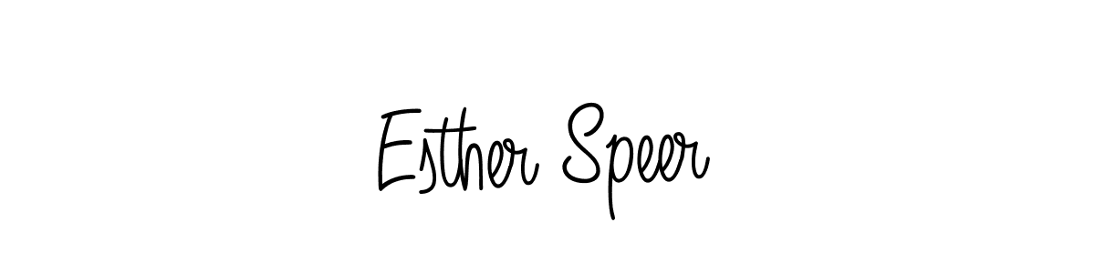 How to make Esther Speer name signature. Use Angelique-Rose-font-FFP style for creating short signs online. This is the latest handwritten sign. Esther Speer signature style 5 images and pictures png