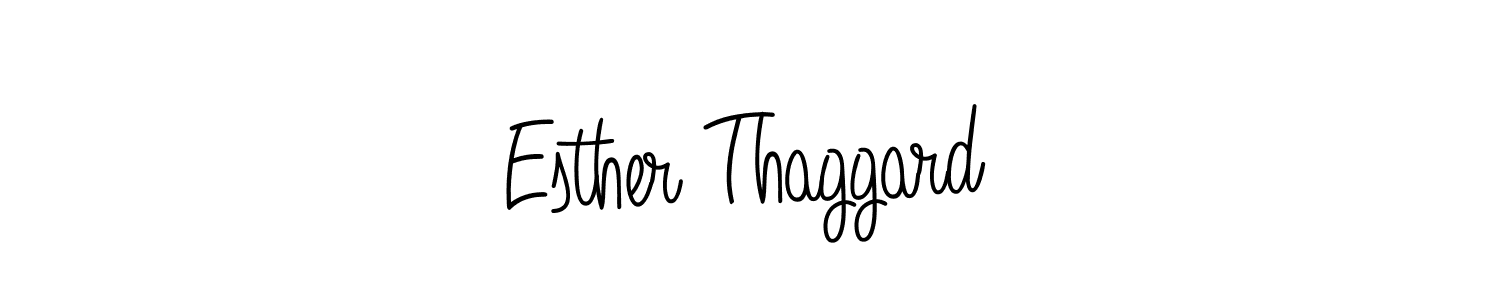 Use a signature maker to create a handwritten signature online. With this signature software, you can design (Angelique-Rose-font-FFP) your own signature for name Esther Thaggard. Esther Thaggard signature style 5 images and pictures png