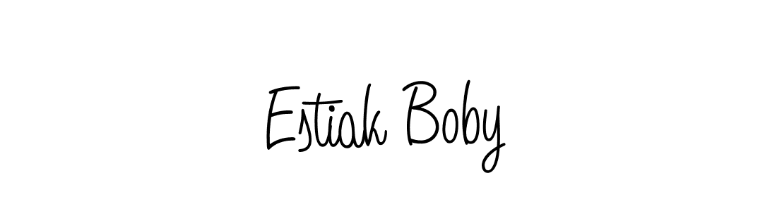 This is the best signature style for the Estiak Boby name. Also you like these signature font (Angelique-Rose-font-FFP). Mix name signature. Estiak Boby signature style 5 images and pictures png