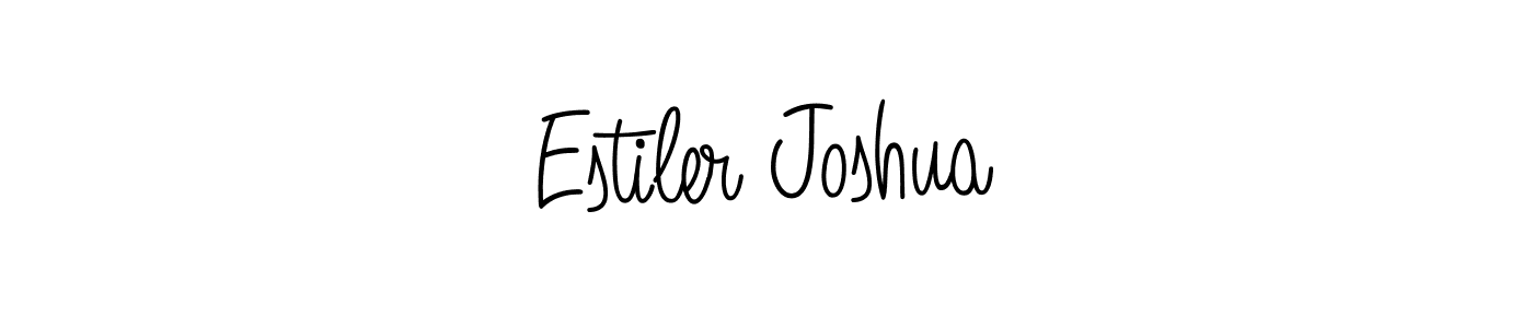 Make a beautiful signature design for name Estiler Joshua. Use this online signature maker to create a handwritten signature for free. Estiler Joshua signature style 5 images and pictures png