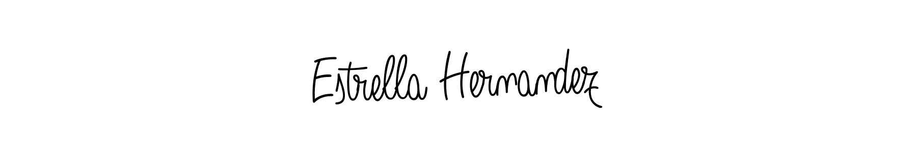 How to make Estrella Hernandez name signature. Use Angelique-Rose-font-FFP style for creating short signs online. This is the latest handwritten sign. Estrella Hernandez signature style 5 images and pictures png