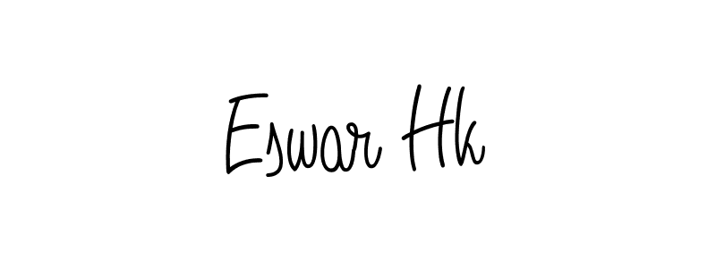 Create a beautiful signature design for name Eswar Hk. With this signature (Angelique-Rose-font-FFP) fonts, you can make a handwritten signature for free. Eswar Hk signature style 5 images and pictures png