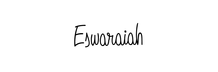 Use a signature maker to create a handwritten signature online. With this signature software, you can design (Angelique-Rose-font-FFP) your own signature for name Eswaraiah. Eswaraiah signature style 5 images and pictures png