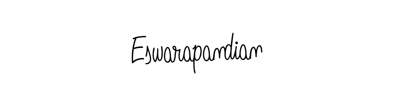 Use a signature maker to create a handwritten signature online. With this signature software, you can design (Angelique-Rose-font-FFP) your own signature for name Eswarapandian. Eswarapandian signature style 5 images and pictures png