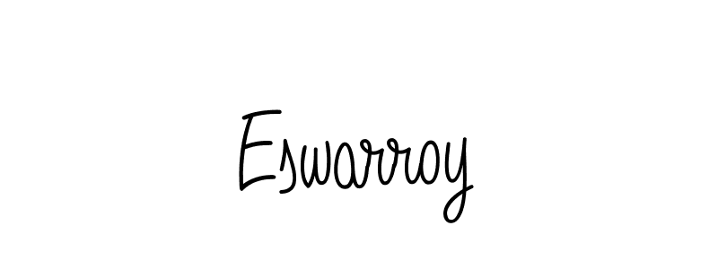 Make a beautiful signature design for name Eswarroy. With this signature (Angelique-Rose-font-FFP) style, you can create a handwritten signature for free. Eswarroy signature style 5 images and pictures png