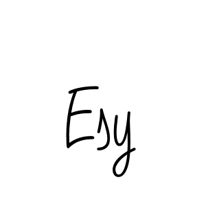 Create a beautiful signature design for name Esy. With this signature (Angelique-Rose-font-FFP) fonts, you can make a handwritten signature for free. Esy signature style 5 images and pictures png