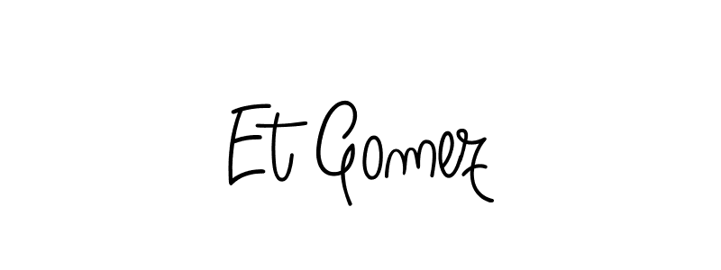 if you are searching for the best signature style for your name Et Gomez. so please give up your signature search. here we have designed multiple signature styles  using Angelique-Rose-font-FFP. Et Gomez signature style 5 images and pictures png