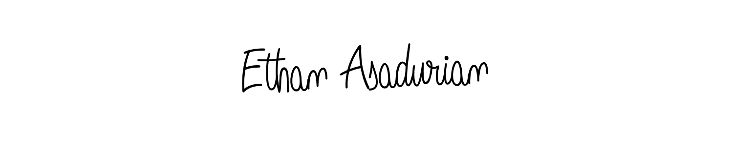 Use a signature maker to create a handwritten signature online. With this signature software, you can design (Angelique-Rose-font-FFP) your own signature for name Ethan Asadurian. Ethan Asadurian signature style 5 images and pictures png