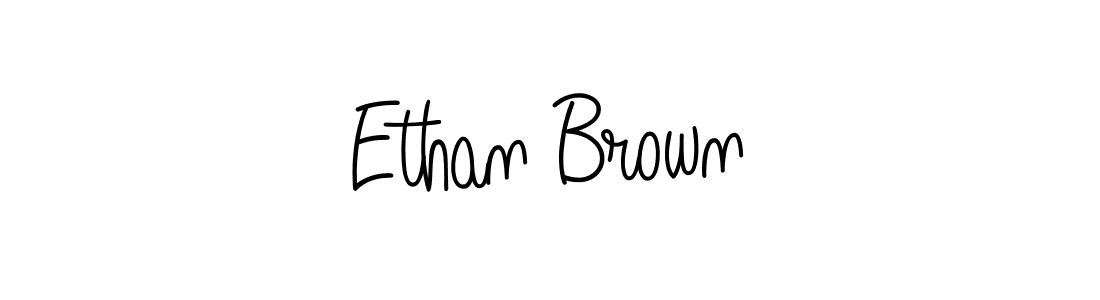 Make a beautiful signature design for name Ethan Brown. With this signature (Angelique-Rose-font-FFP) style, you can create a handwritten signature for free. Ethan Brown signature style 5 images and pictures png