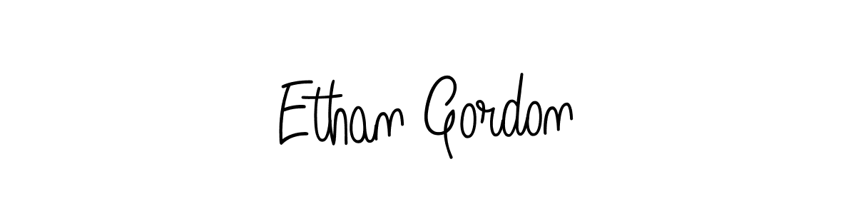You should practise on your own different ways (Angelique-Rose-font-FFP) to write your name (Ethan Gordon) in signature. don't let someone else do it for you. Ethan Gordon signature style 5 images and pictures png