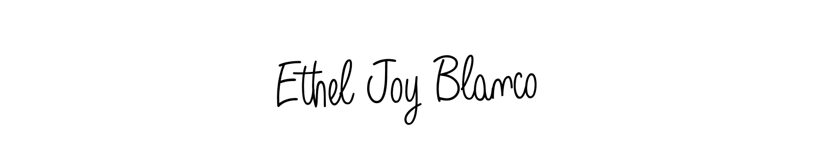 Ethel Joy Blanco stylish signature style. Best Handwritten Sign (Angelique-Rose-font-FFP) for my name. Handwritten Signature Collection Ideas for my name Ethel Joy Blanco. Ethel Joy Blanco signature style 5 images and pictures png