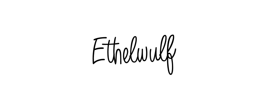 Ethelwulf stylish signature style. Best Handwritten Sign (Angelique-Rose-font-FFP) for my name. Handwritten Signature Collection Ideas for my name Ethelwulf. Ethelwulf signature style 5 images and pictures png